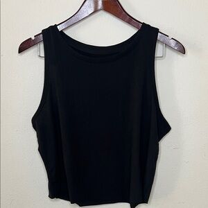 SO Lounge Life Tank Top Black Size Large Athleisure Sleeveless